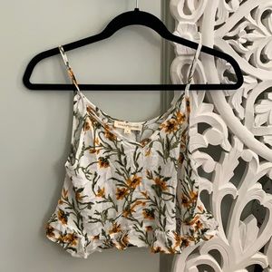 Flower Patterned Grade & Gather Blouse